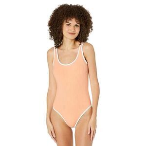Rip Curl Premium Surf Cheeky One-Piece Women's XL Orange Stretch Swimwear JDM74